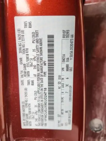 2014 FORD ESCAPE TITANIUM  