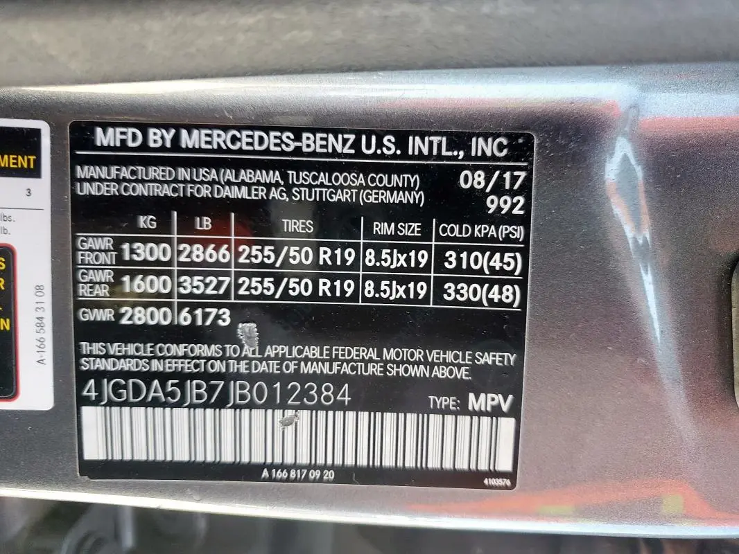 2018 MERCEDES-BENZ GLE 350  