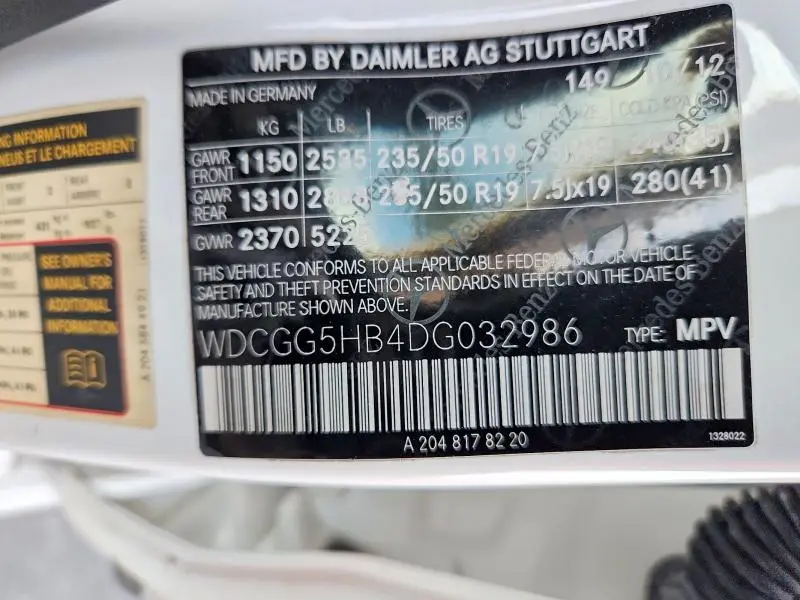 2013 MERCEDES-BENZ GLK 350  