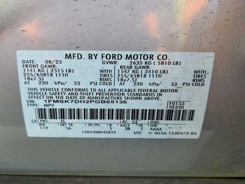 2023 FORD EXPLORER XLT  