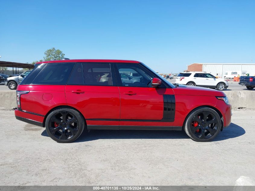 2017 LAND ROVER RANGE ROVER 5.0L V8 SUPERCHARGED