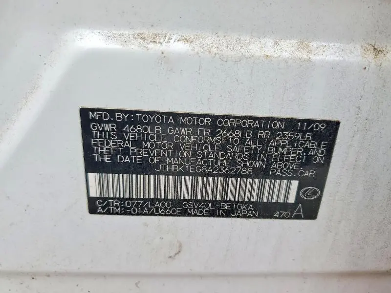 2010 LEXUS ES 350  