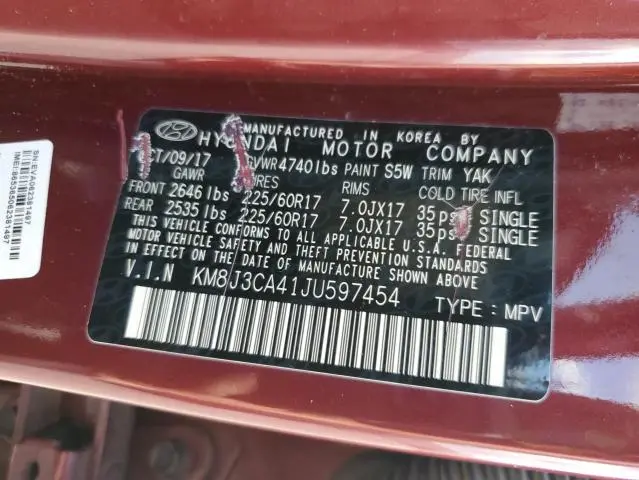 2018 HYUNDAI TUCSON SEL  