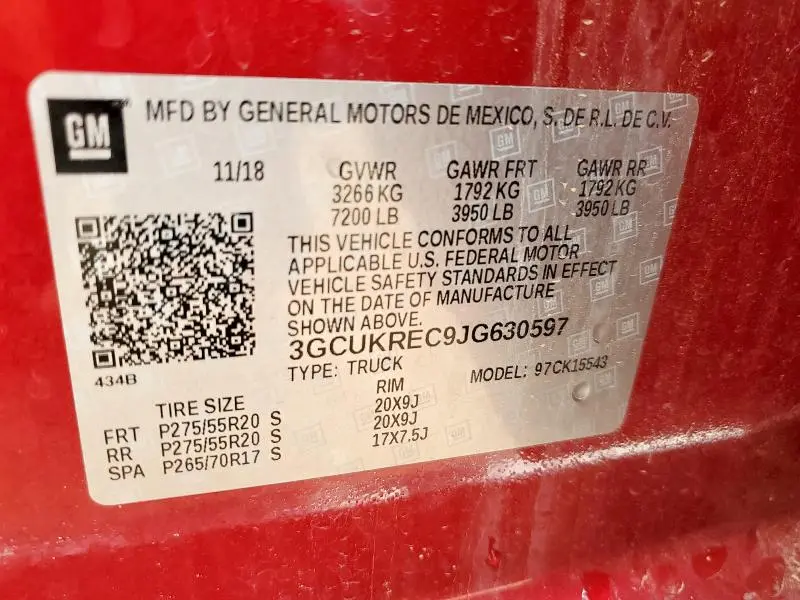 2018 CHEVROLET SILVERADO K1500 LT  