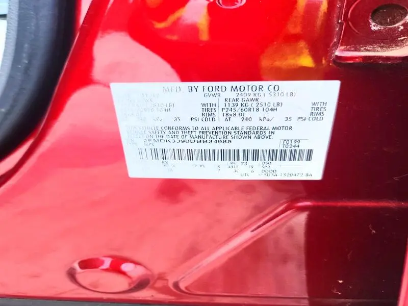 2013 FORD EDGE SEL  