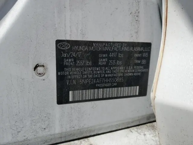 2017 HYUNDAI SONATA SE