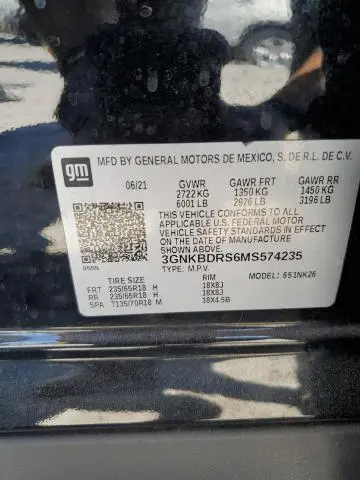 2021 CHEVROLET BLAZER 3LT  
