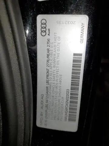 2016 AUDI A6 PRESTIGE  