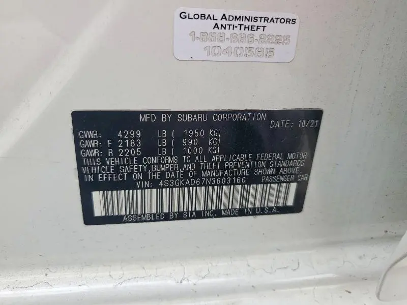 2022 SUBARU IMPREZA PREMIUM  
