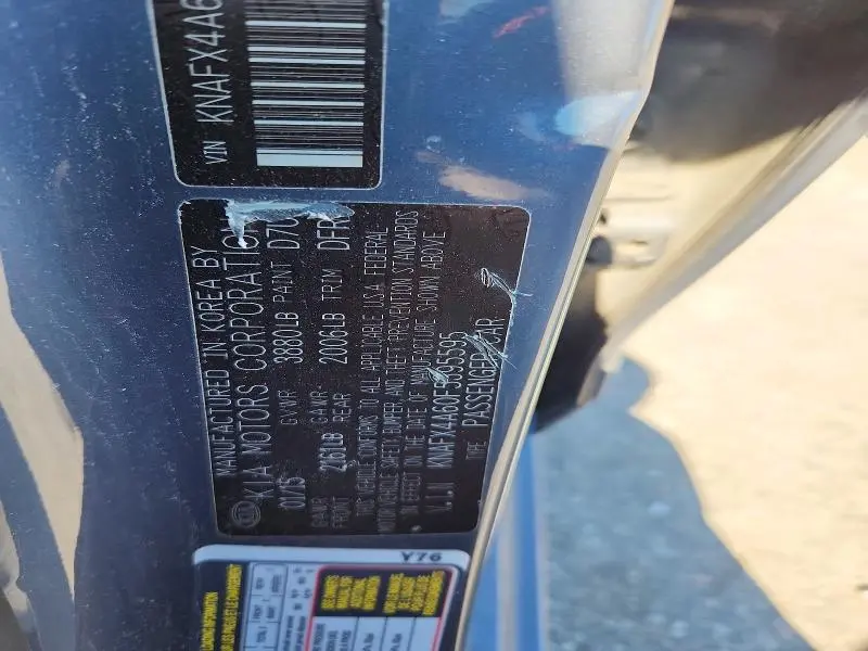 2015 KIA FORTE LX  