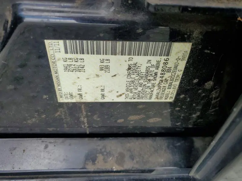 2012 NISSAN ALTIMA 2.5  