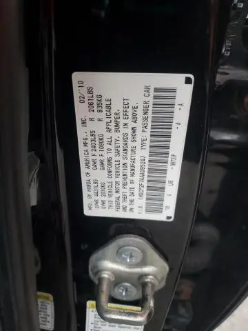 2010 HONDA ACCORD EX  