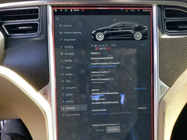 2014 TESLA MODEL S   