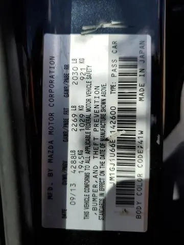 2014 MAZDA 6 SPORT  