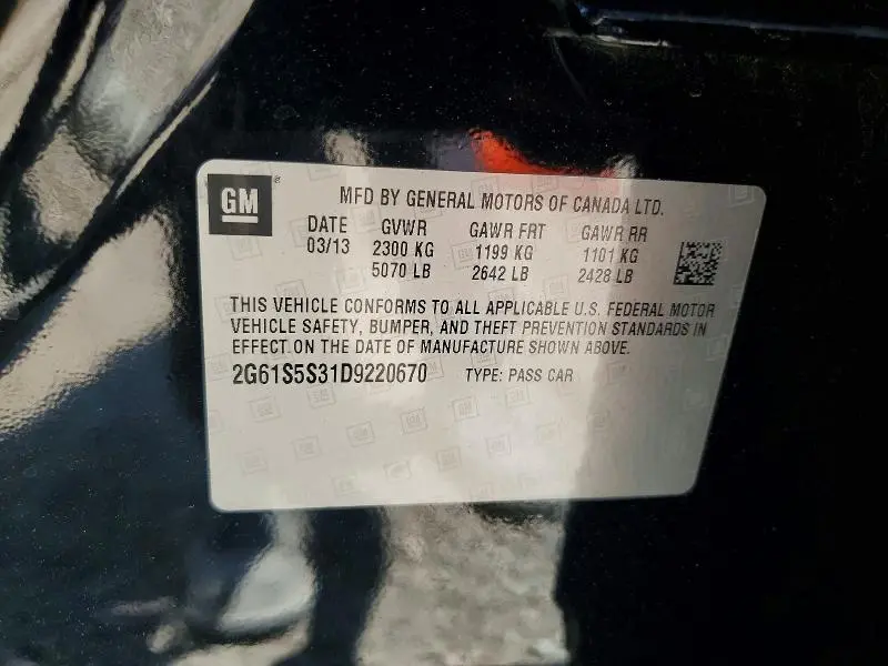 2013 CADILLAC XTS PREMIUM COLLECTION  