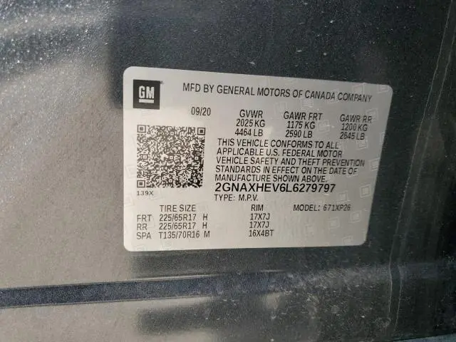 2020 CHEVROLET EQUINOX LS  