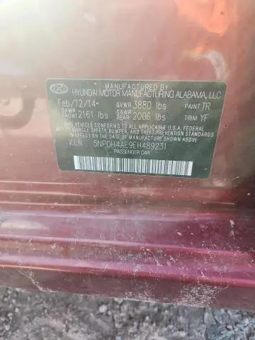 2014 HYUNDAI ELANTRA SE  