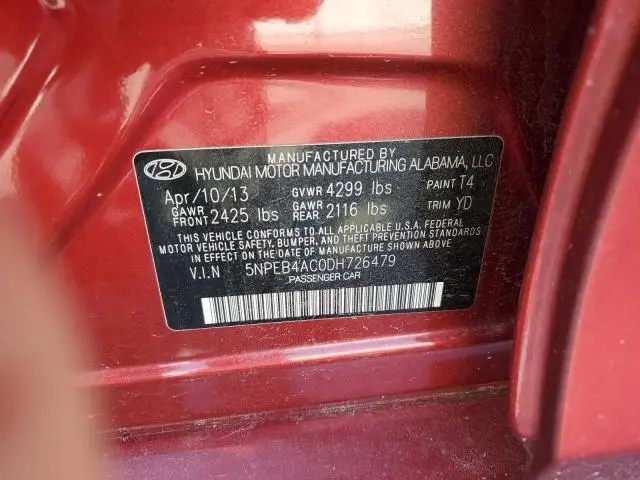 2013 HYUNDAI SONATA GLS  