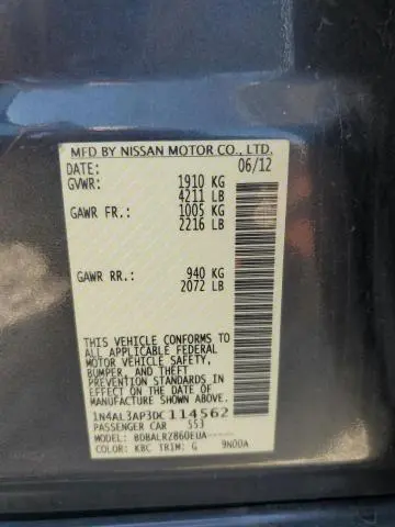 2013 NISSAN ALTIMA 2.5  