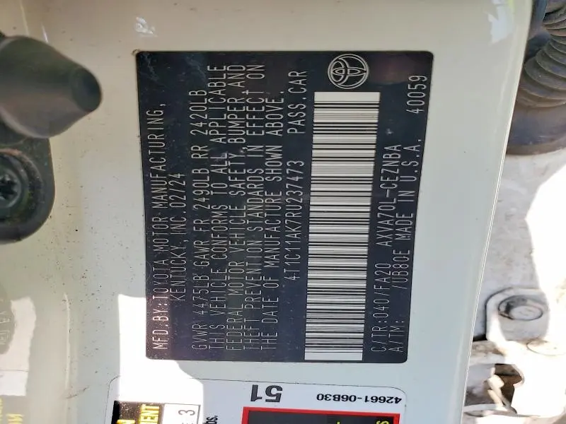 2024 TOYOTA CAMRY LE  