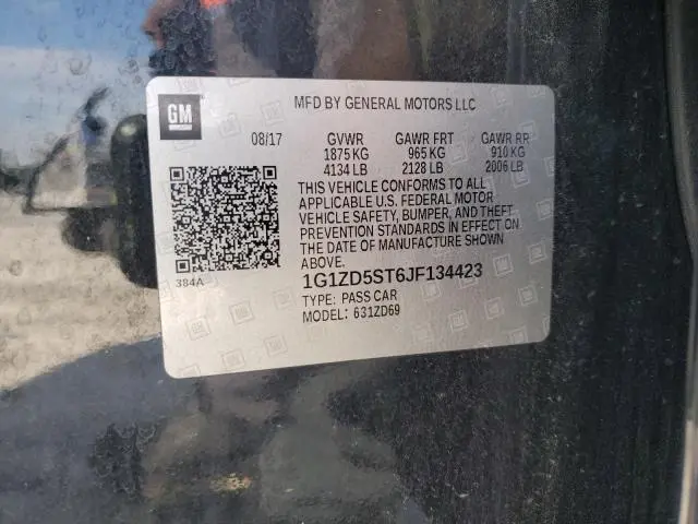 2018 CHEVROLET MALIBU LT