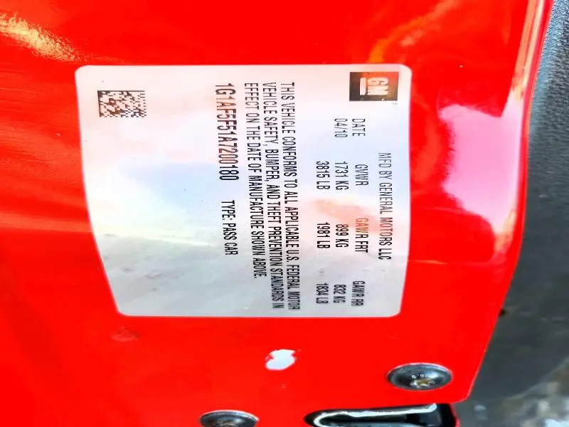 2010 CHEVROLET COBALT 2LT  