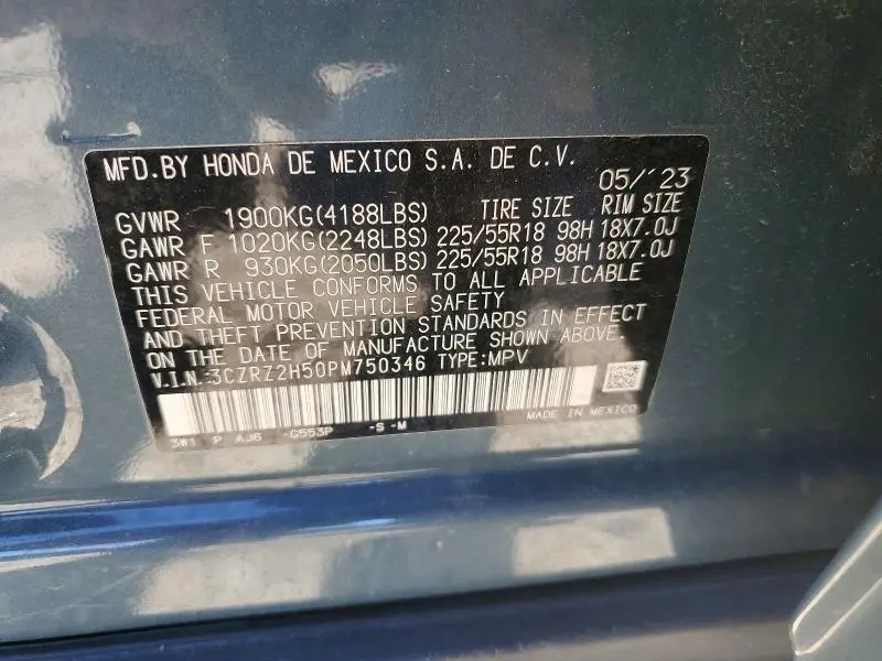 2023 HONDA HR-V SPORT  
