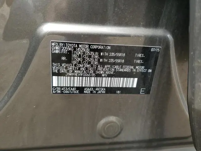 2015 TOYOTA RAV4 LIMITED  