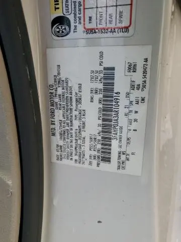 2010 FORD FUSION SEL  