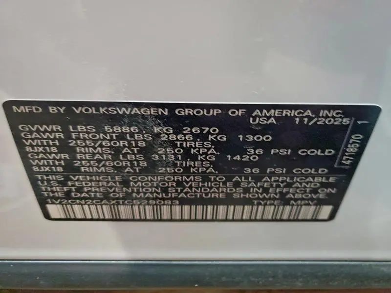 2026 VOLKSWAGEN ATLAS PEAK EDITION SE  