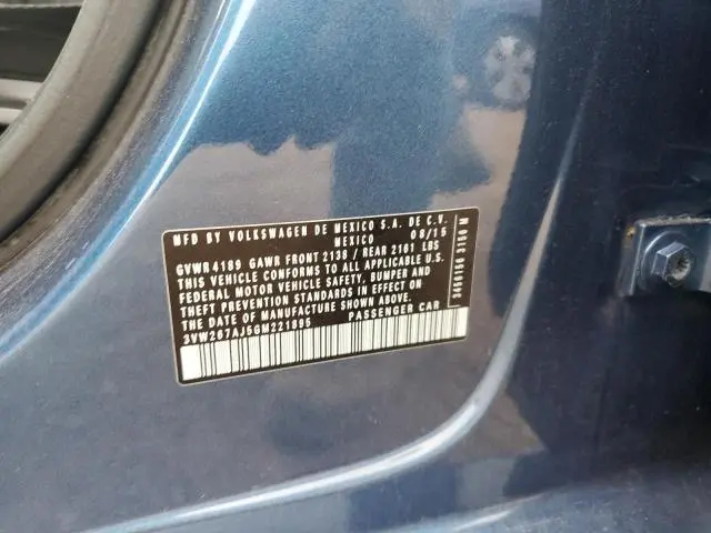 2016 VOLKSWAGEN JETTA S  