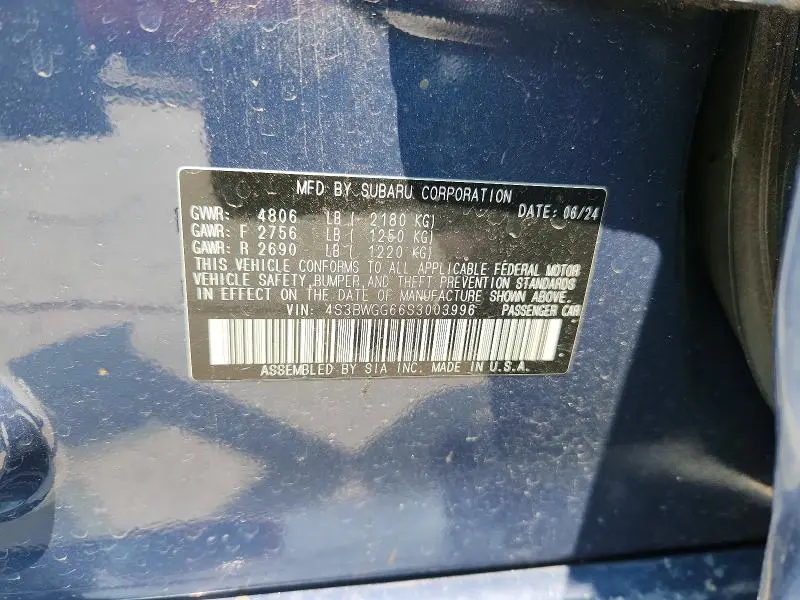 2025 SUBARU LEGACY SPORT  