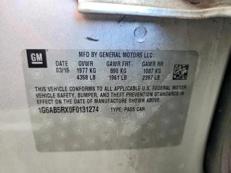 2015 CADILLAC ATS LUXURY  