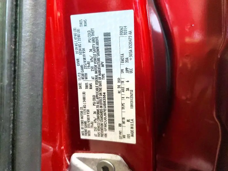 2014 FORD ESCAPE TITANIUM  
