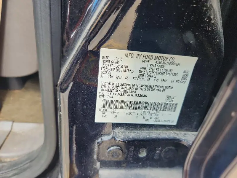 2016 FORD F250 SUPER DUTY  