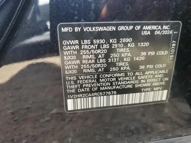 2024 VOLKSWAGEN ATLAS SE  