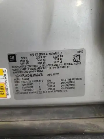 2014 CHEVROLET TRAVERSE LTZ