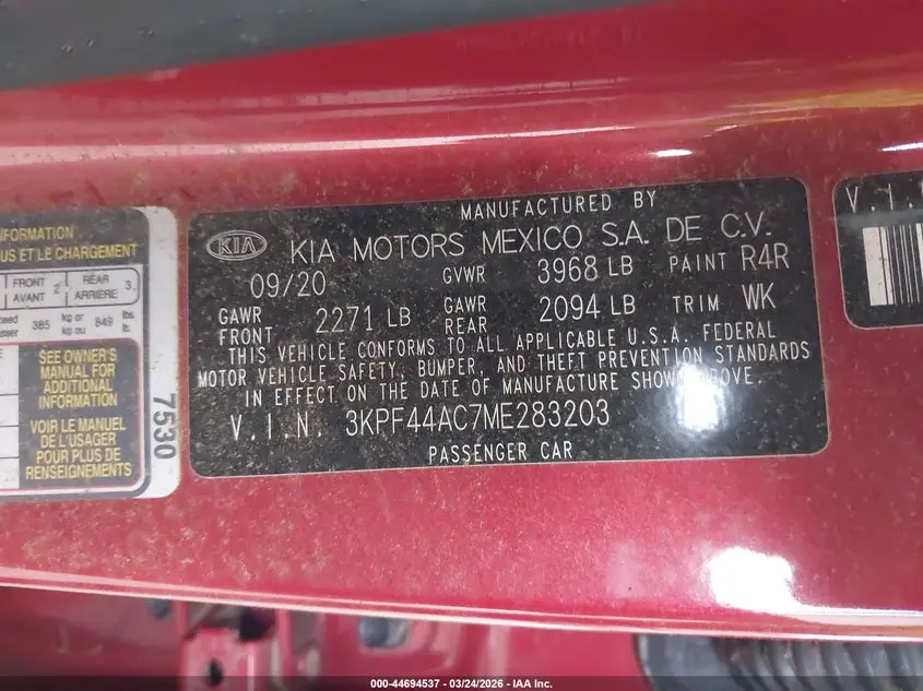 2021 KIA FORTE GT