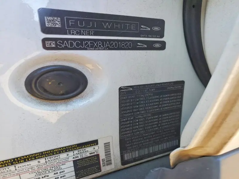 2018 JAGUAR F-PACE PREMIUM  