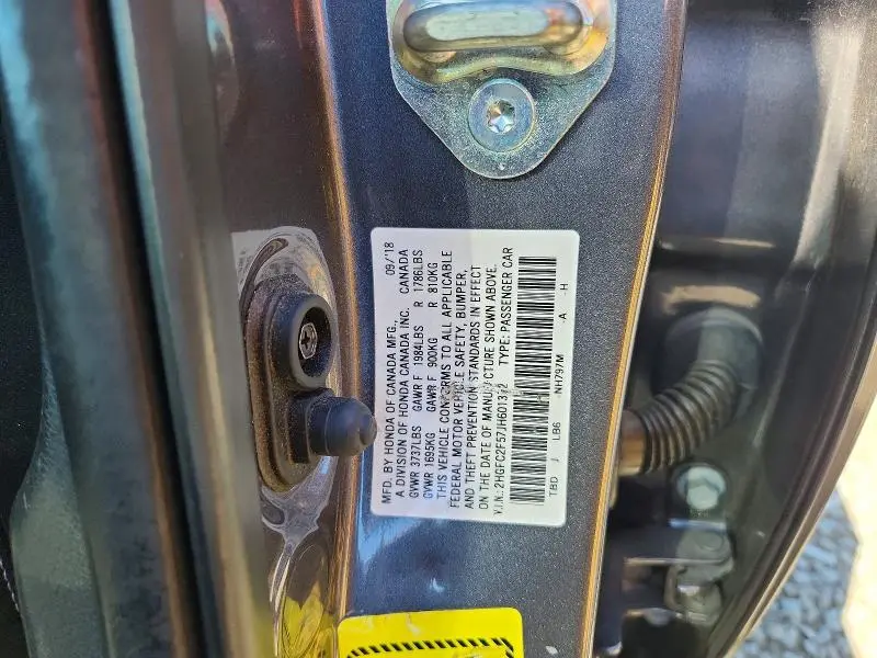 2018 HONDA CIVIC LX  