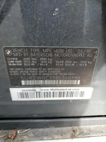 2011 BMW X5 XDRIVE35D  