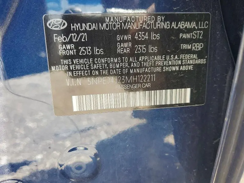 2021 HYUNDAI SONATA SEL PLUS  