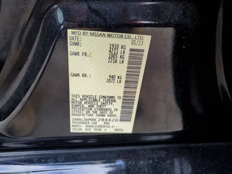 2013 NISSAN ALTIMA 2.5  