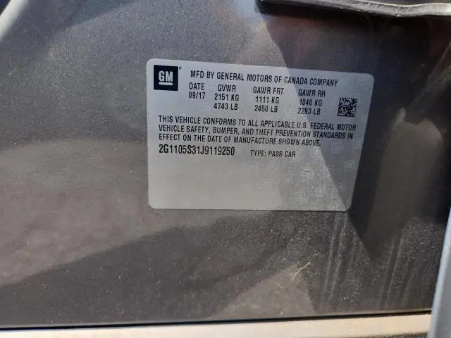 2018 CHEVROLET IMPALA LT  