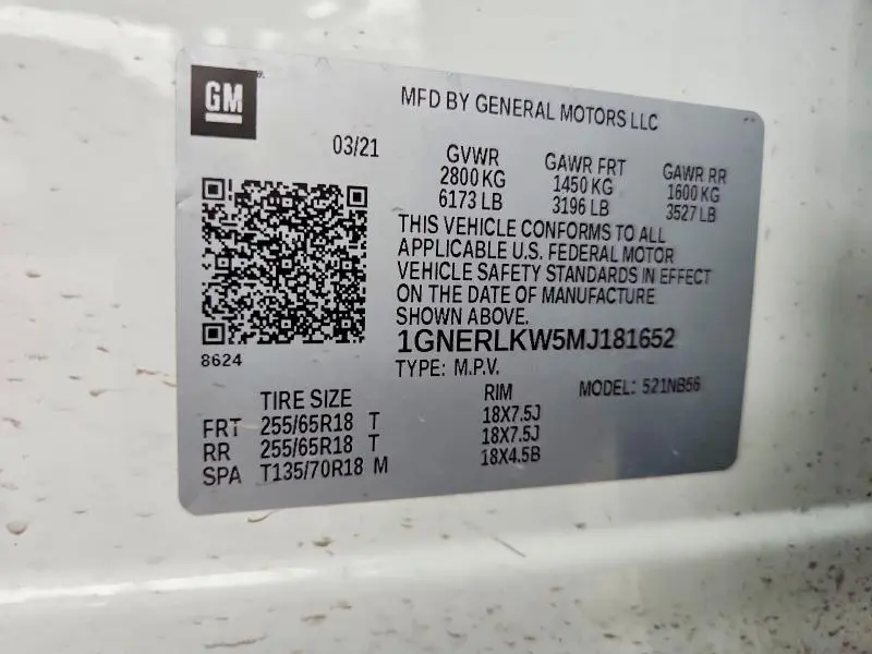 2021 CHEVROLET TRAVERSE LS  