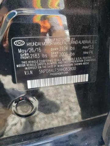 2017 HYUNDAI ELANTRA SE  