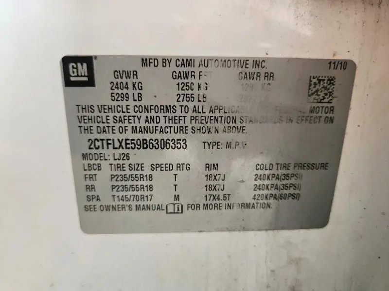2011 GMC TERRAIN SLT  