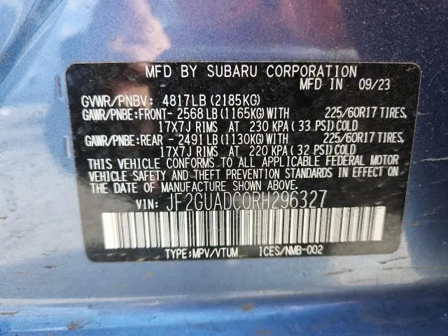 2024 SUBARU CROSSTREK PREMIUM  