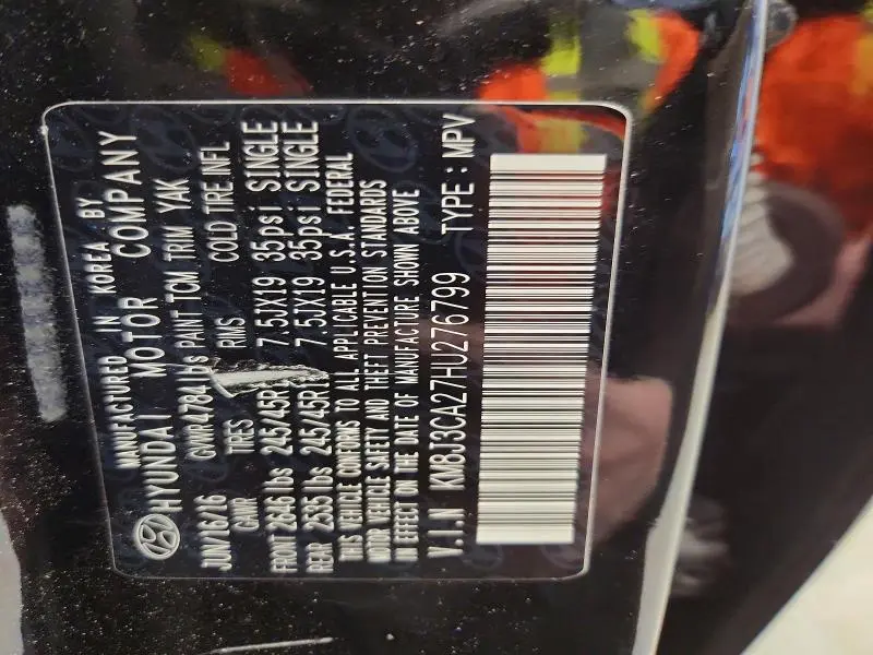 2017 HYUNDAI TUCSON LIMITED  