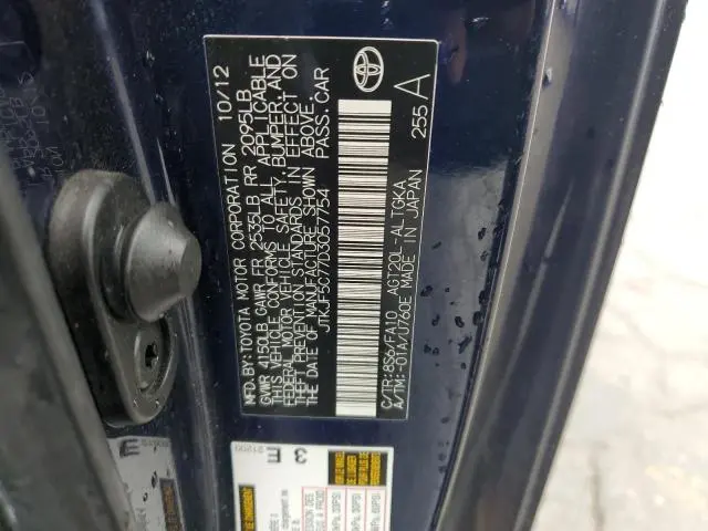 2013 TOYOTA SCION TC   